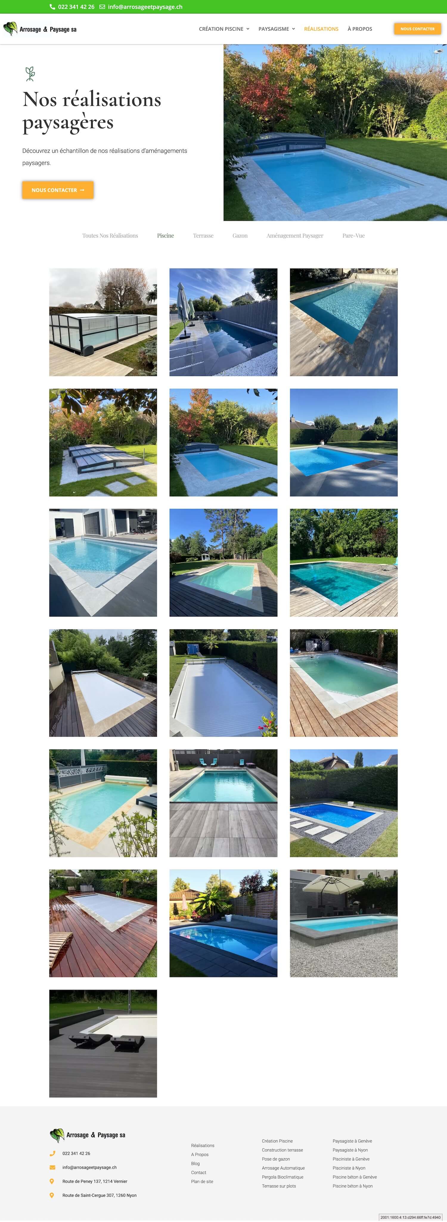 Réalisation site web par freelance en Suisse