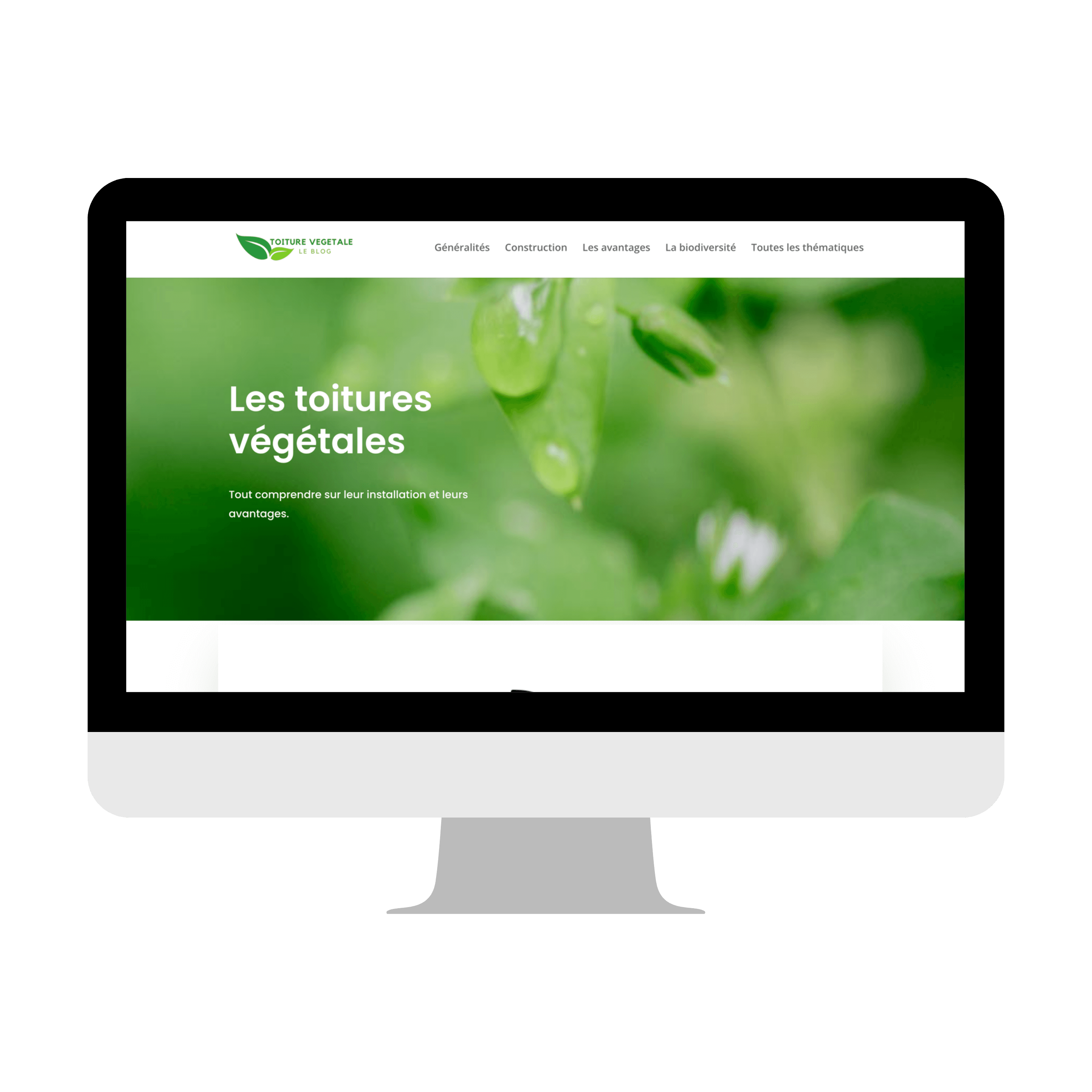 Création de site web pour une entreprise de toiture végétales à Genève